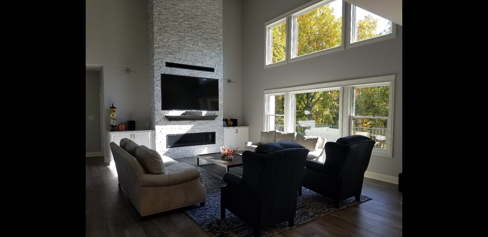 Custom Basement Media & Entertainment Lounge